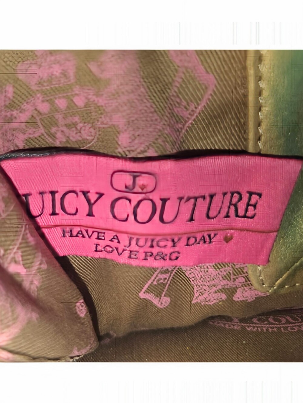 Vintage Juicy Couture Pet Animal Carrier Bag with Crossbody Strap Gold Tan Color - Picture 11 of 14
